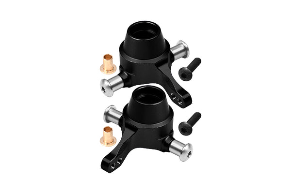 Tamiya TT-01 Aluminum Front Knuckle Arm Set - 1Pr Black