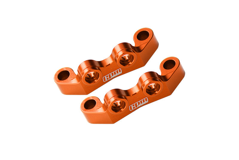 Aluminum 7075 Alloy Front & Rear Upper Arm Bulk For Tamiya 1/10 RC Car TT02 Upgrade Parts - Orange