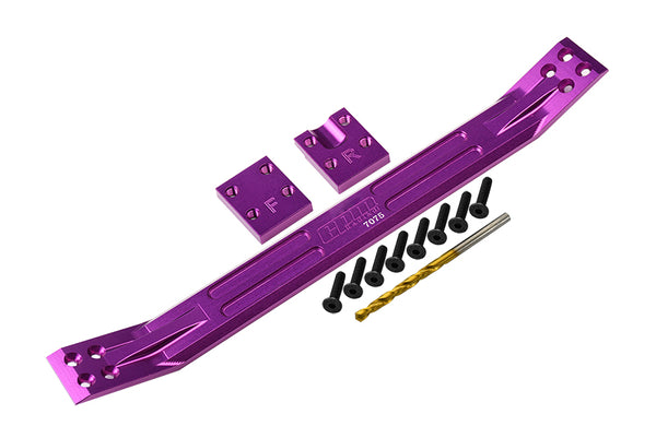 Aluminum 7075 Alloy Chassis Plate For Traxxas 1:5 X Maxx 6S / X Maxx 8S Monster Truck Upgrades - Purple