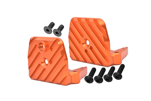 Aluminum Motor Heatsink Mount For Traxxas 1:5 X Maxx 6S / X Maxx 8S / XRT 8S Monster Truck Upgrades - 1 Set Orange