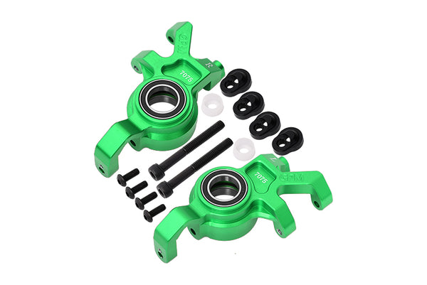 Aluminum 7075 Front Oversized Steering Blocks for Traxxas 1:5 X Maxx 6S / X Maxx 8S / XRT 8S Monster Truck - Green