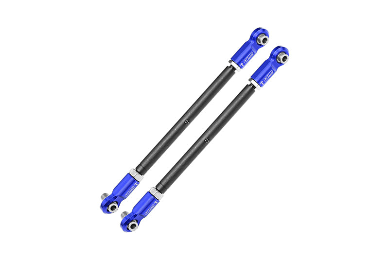 Traxxas X-Maxx 4X4 Spring Steel Front Steering Rod With Aluminum Ends - 1Pr Blue