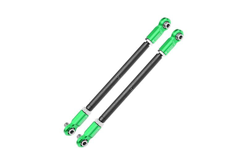 Spring Steel Front Steering Rod with Aluminum Ends For 1/5 Traxxas X Maxx 6S - 1Pr Green