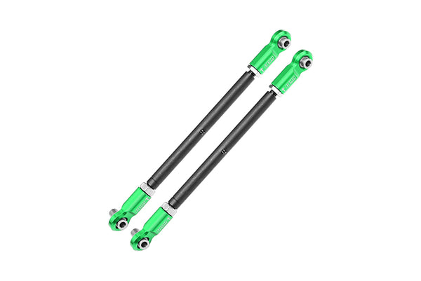 Spring Steel Front Steering Rod with Aluminum Ends For 1/5 Traxxas X Maxx 6S - 1Pr Green