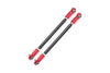 Traxxas X-Maxx 4X4 Spring Steel Front Steering Rod With Aluminum Ends - 1Pr Red