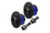 4140 Medium Carbon Steel + 7075 Aluminum Alloy Front & Rear Complete Differential For Traxxas 1:5 X Maxx 6S 8S / XRT 8S / X Maxx Ultimate 8S / XRT Ultimate 8S Monster Truck Upgrades - Blue