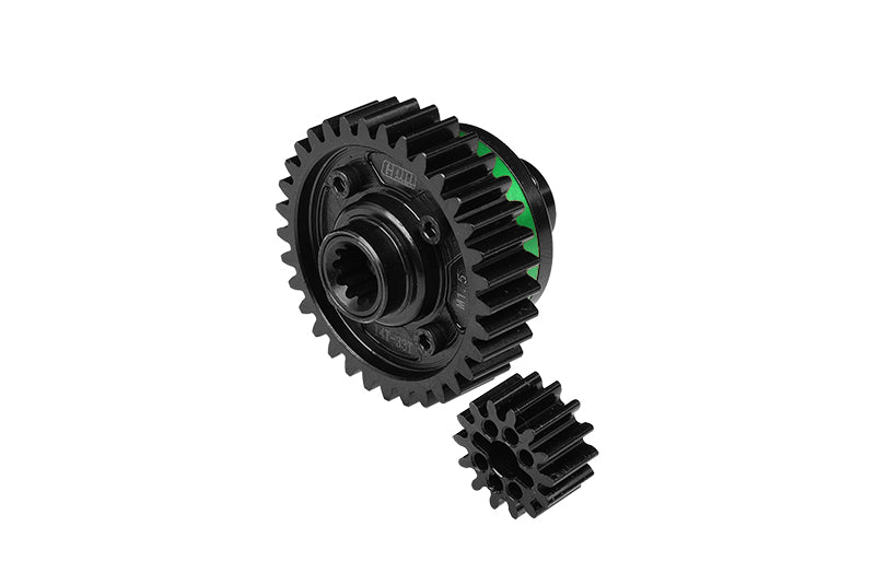 4140 Medium Carbon Steel +7075 Alloy Center Complete Differential For Traxxas 1:5 X Maxx 6S / X Maxx 8S / XRT 8S / X Maxx Ultimate 8S / XRT Ultimate 8S Monster Truck Ugrades - Green