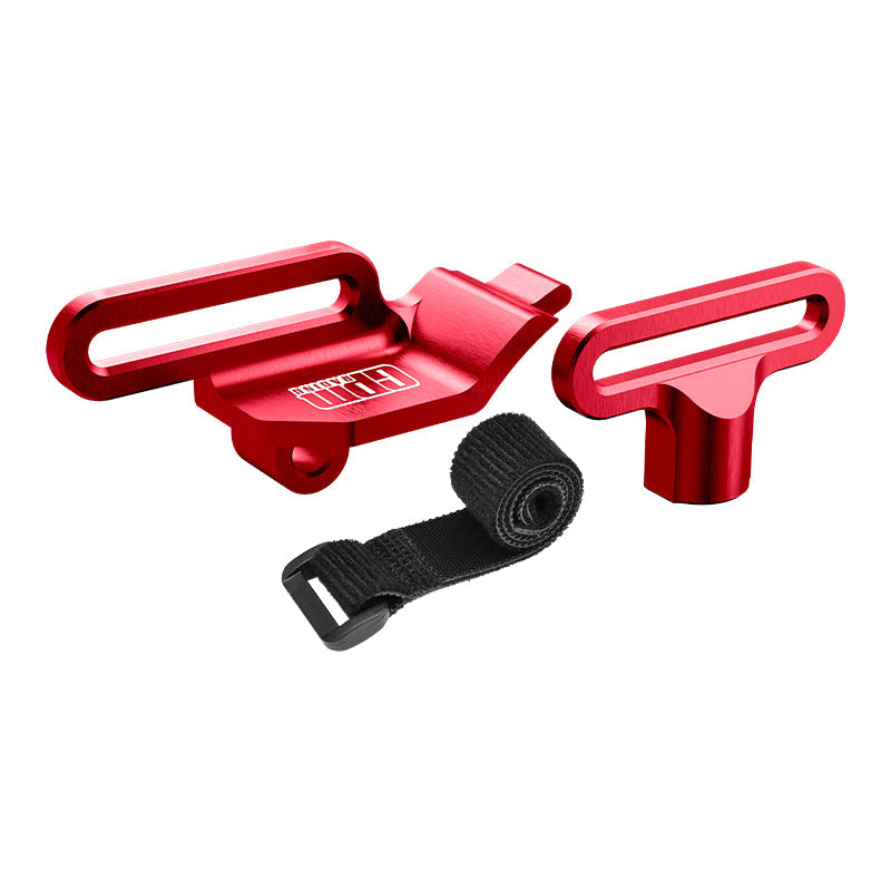 Aluminum 7075 Alloy Retainer Battery Hold-Down For Traxxas 1/16 Mini Maxx 4WD RTR Brushless Monster Truck 107154-1 Upgrades - Red