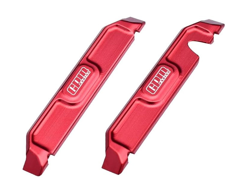 Aluminum 7075 Alloy Chassis Nerf Bars For Traxxas 1/16 Mini Maxx 4WD RTR Brushless Monster Truck 107154-1 Upgrades - Red