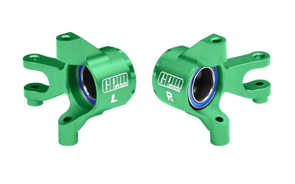 Aluminum 7075 Alloy Front Steering Blocks With Oversize Bearing For Traxxas 1/16 Mini Maxx 4WD RTR Brushless Monster Truck 107154-1 Upgrades - Green