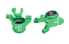 Aluminum 7075 Alloy Front Steering Blocks With Oversize Bearing For Traxxas 1/16 Mini Maxx 4WD RTR Brushless Monster Truck 107154-1 Upgrades - Green