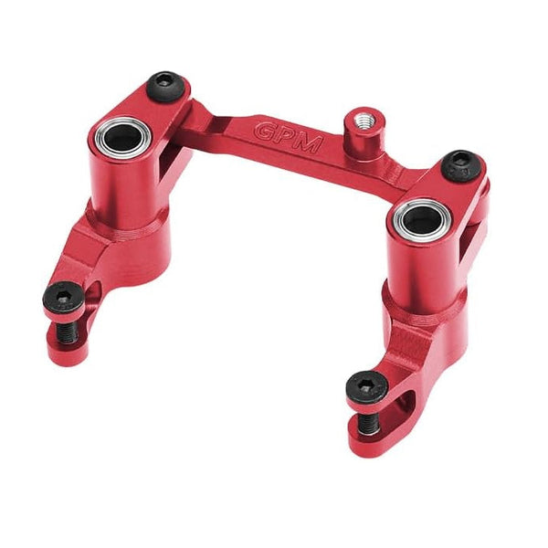 Aluminum 7075 Alloy Front Bellcrank Steering Assembly For Traxxas 1/16 Mini Maxx 4WD RTR Brushless Monster Truck 107154-1 Upgrades - Red