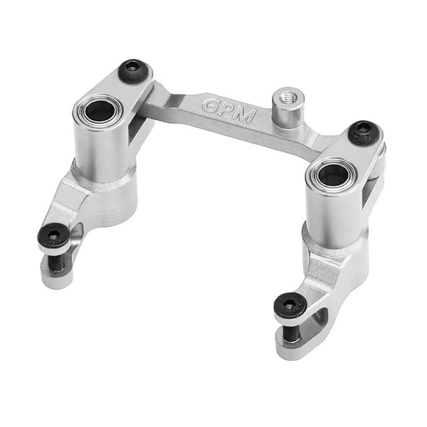 Aluminum 7075 Alloy Front Bellcrank Steering Assembly For Traxxas 1/16 Mini Maxx 4WD RTR Brushless Monster Truck 107154-1 Upgrades - Silver