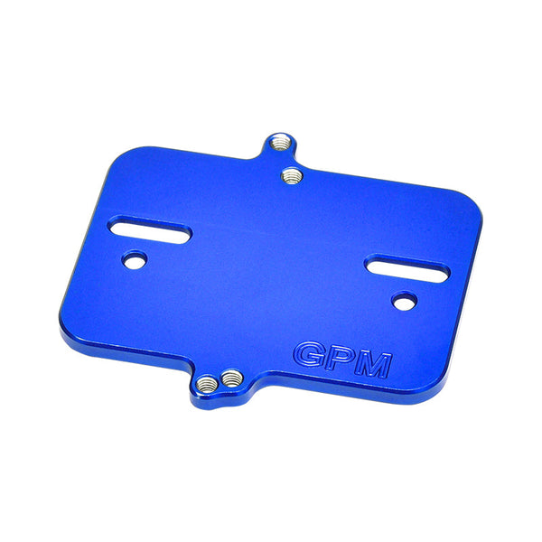 Aluminum 7075 Alloy Electronic Mount Plate For Traxxas 1/16 Mini Maxx 4WD RTR Brushless Monster Truck 107154-1 Upgrades - Blue