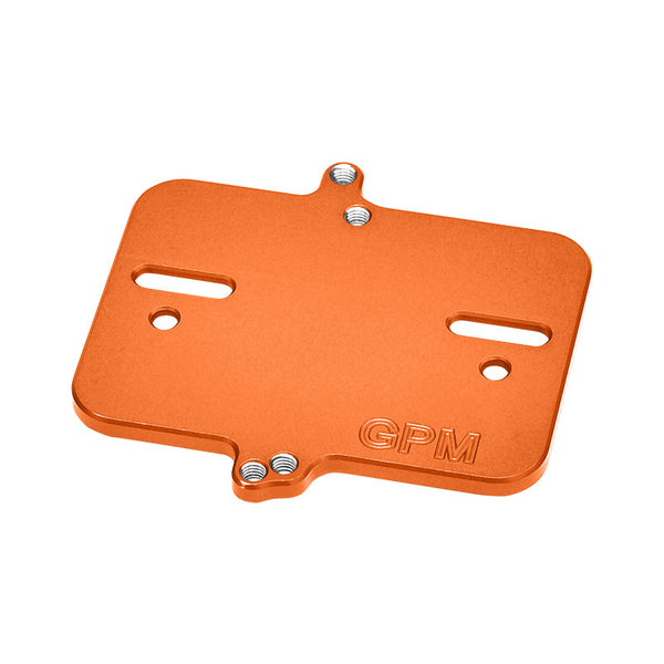 Aluminum 7075 Alloy Electronic Mount Plate For Traxxas 1/16 Mini Maxx 4WD RTR Brushless Monster Truck 107154-1 Upgrades - Orange