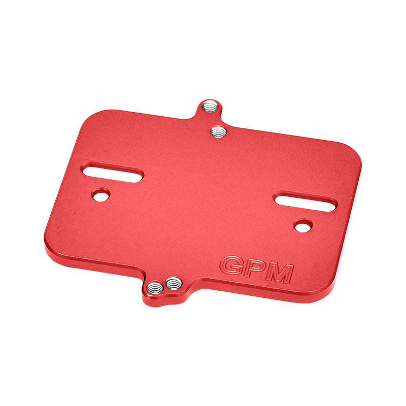 Aluminum 7075 Alloy Electronic Mount Plate For Traxxas 1/16 Mini Maxx 4WD RTR Brushless Monster Truck 107154-1 Upgrades - Red