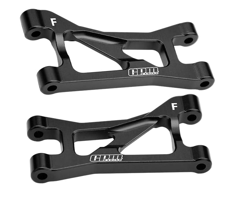 Aluminum 7075 Alloy Front Upper Suspension Arms For Traxxas 1/16 Mini Maxx 4WD RTR Brushless Monster Truck 107154-1 Upgrades - Black