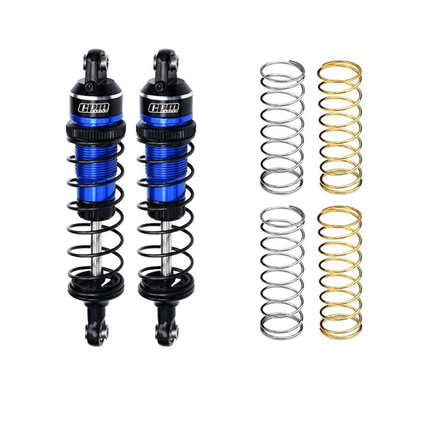 Aluminum 7075 Alloy Front Or Rear Adjustable Spring Shock 87mm For Traxxas 1/16 Mini Maxx 4WD RTR Brushless Monster Truck 107154-1 Upgrades - Blue