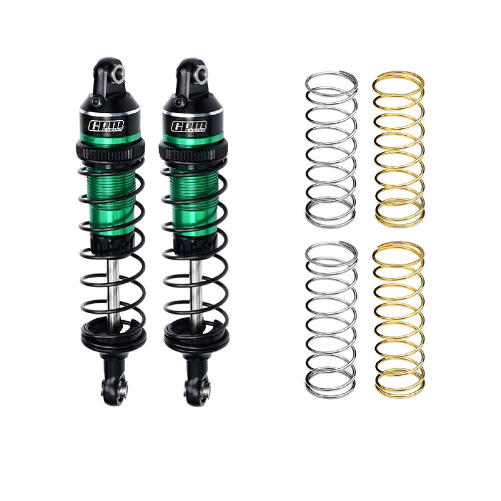 Aluminum 7075 Alloy Front Or Rear Adjustable Spring Shock 87mm For Traxxas 1/16 Mini Maxx 4WD RTR Brushless Monster Truck 107154-1 Upgrades - Green