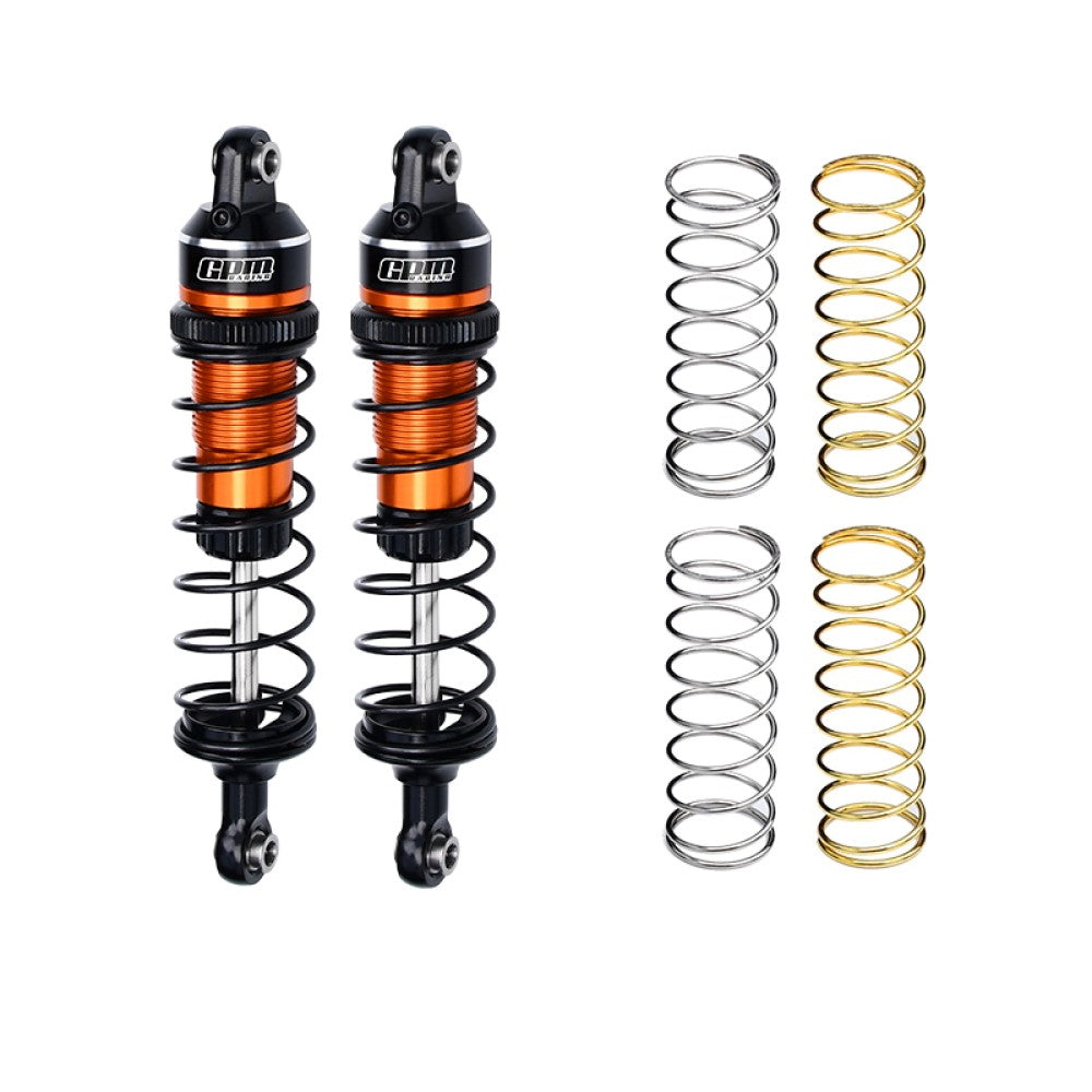 Aluminum 7075 Alloy Front Or Rear Adjustable Spring Shock 87mm For Traxxas 1/16 Mini Maxx 4WD RTR Brushless Monster Truck 107154-1 Upgrades - Orange