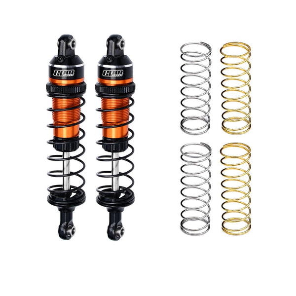 Aluminum 7075 Alloy Front Or Rear Adjustable Spring Shock 87mm For Traxxas 1/16 Mini Maxx 4WD RTR Brushless Monster Truck 107154-1 Upgrades - Orange