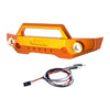 Aluminum 7075 Alloy Front Bumper With LED Lights For Traxxas 1/16 Mini Maxx 4WD RTR Brushless Monster Truck 107154-1 Upgrades - Orange