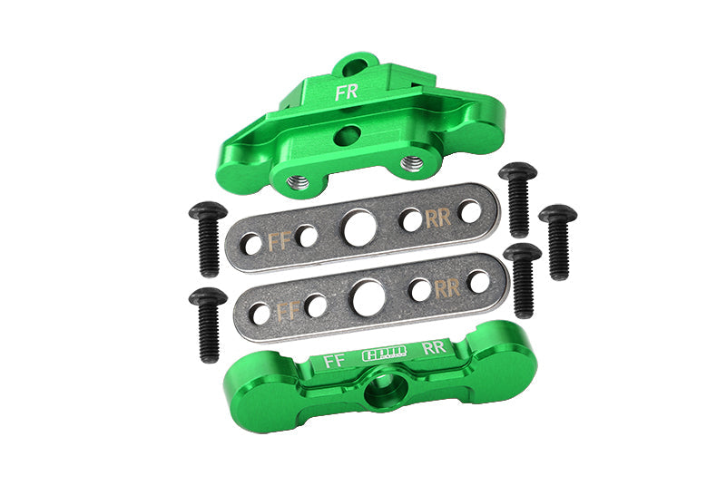 Aluminum 7075 Alloy Front Tie Bar Mounts & Suspension Pin Retainers For Traxxas 1:8 6S MAXX SLASH-102076-4 / 1:10 4WD MAXX-89076-4 / 1:10 MAXX with WideMAXX Monster Truck-89086-4 Upgrades - Green