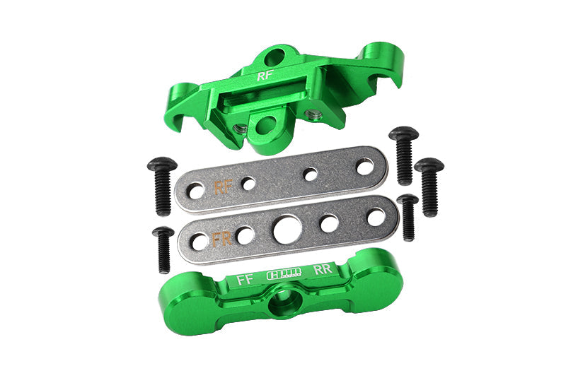 Aluminum 7075 Alloy Rear Tie Bar Mounts & Suspension Pin Retainers For Traxxas 1:8 6S MAXX SLASH-102076-4 / 1:10 4WD MAXX-89076-4 / 1:10 MAXX with WideMAXX Monster Truck-89086-4 Upgrades - Green