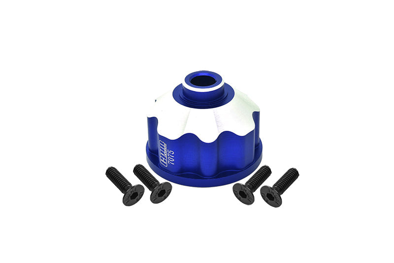 Aluminum 7075 Alloy Front Or Rear Or Center Differential Case For Traxxas 1:10 4WD Maxx-89076-4 / Maxx with WideMaxx-89086-4 / 1:8 4WD Maxx Slash 6S-102076-4 Upgrades - Blue