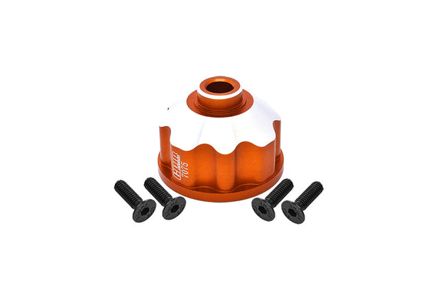 Aluminum 7075 Alloy Front Or Rear Or Center Differential Case For Traxxas 1:10 4WD Maxx-89076-4 / Maxx with WideMaxx-89086-4 / 1:8 4WD Maxx Slash 6S-102076-4 Upgrades - Orange