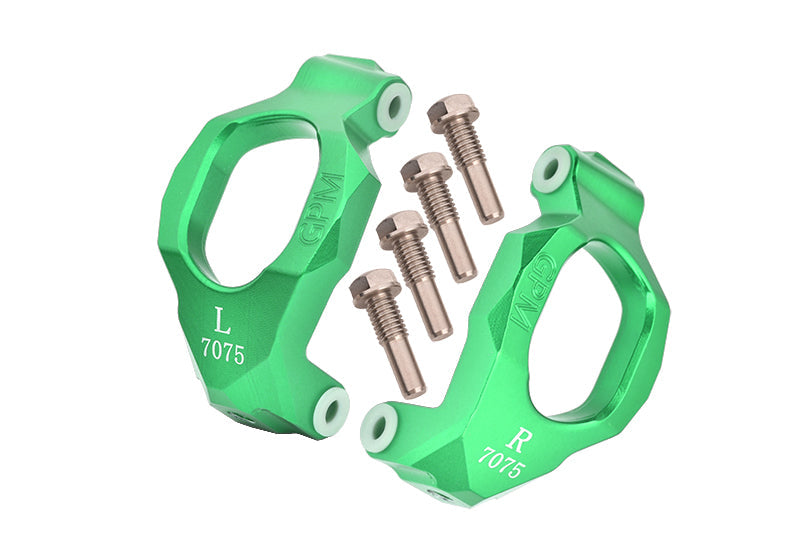 Aluminum 7075 Front C-Hubs for Traxxas 1:10 4WD MAXX 89076-4 / 4WD MAXX with WideMAXX 89086-4/1:8 4WD Maxx Slash 6S 102076-4 Upgrades - Green