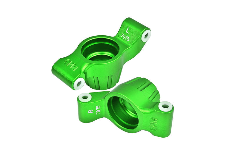 Aluminum 7075-T6 Rear Stub Axle Carriers for Traxxas 1:10 4WD MAXX 89076-4 / 4WD MAXX with WideMAXX 89086-4/1:8 4WD Maxx Slash 6S 102076-4 Upgrades - Green