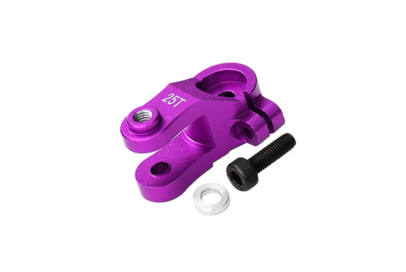 Aluminum 25T Standard Servo Horn for Traxxas 1:10 4WD MAXX 89076-4 / 4WD MAXX with WideMAXX 89086-4/1:8 4WD Maxx Slash 6S 102076-4 Upgrades - Purple