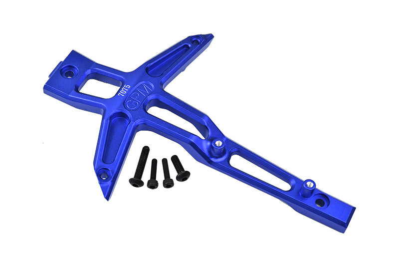 Aluminum 7075 Alloy Front Chassis Brace For Traxxas 1:10 4WD Maxx-89076-4 / Maxx with WideMaxx-89086-4 / 1:8 4WD Maxx Slash 6S-102076-4 Upgrades - Blue