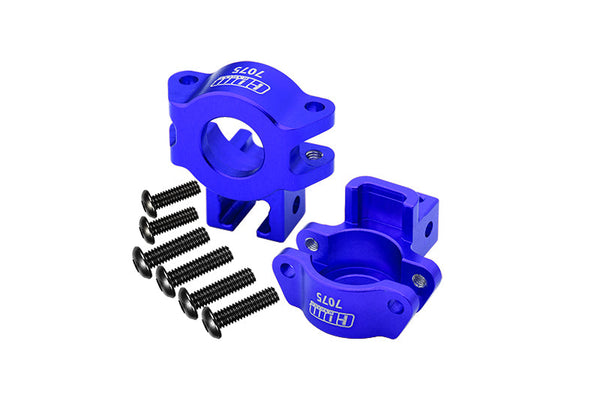 Aluminum 7075 Alloy Rear Axle Hub For Traxxas 1:7 Unlimited Desert Racer UDR 4X4 85076-4 / Unlimited Desert Racer UDR 6S 85086-4 Upgrade Parts - Blue