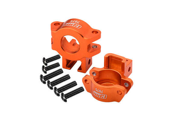 Aluminum 7075 Alloy Rear Axle Hub For Traxxas 1:7 Unlimited Desert Racer UDR 4X4 85076-4 / Unlimited Desert Racer UDR 6S 85086-4 Upgrade Parts - Orange