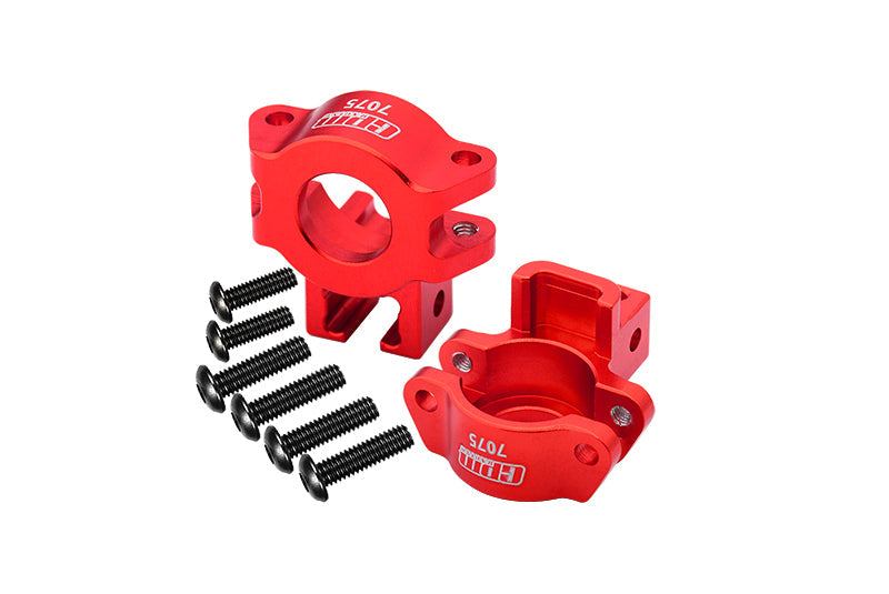 Aluminum 7075 Alloy Rear Axle Hub For Traxxas 1:7 Unlimited Desert Racer UDR 4X4 85076-4 / Unlimited Desert Racer UDR 6S 85086-4 Upgrade Parts - Red