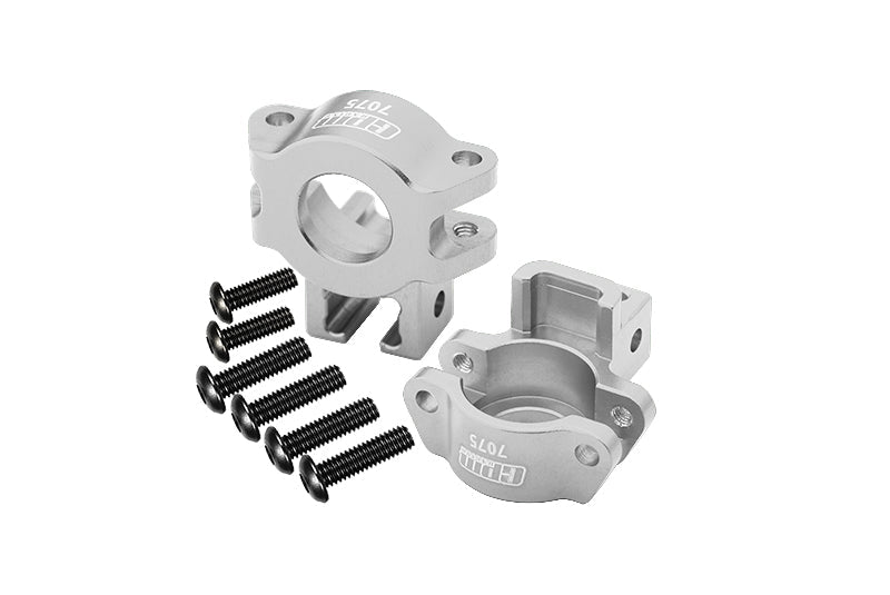 Aluminum 7075 Alloy Rear Axle Hub For Traxxas 1:7 Unlimited Desert Racer UDR 4X4 85076-4 / Unlimited Desert Racer UDR 6S 85086-4 Upgrade Parts - Silver