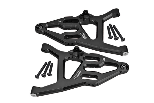 Traxxas Unlimited Desert Racer 4X4 (#85076-4) Aluminum Front Lower Suspension Arm - 1Pr Set Black