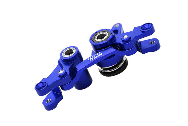 Aluminium 7075 Alloy Front Steering Assembly For Traxxas 1:7 XO-01 / 1:10 Rustler / Hoss / Slash / Ford F-150 / Drag Slash / Ford Fiesta / Stampede / Bandit Upgrade Parts - Blue