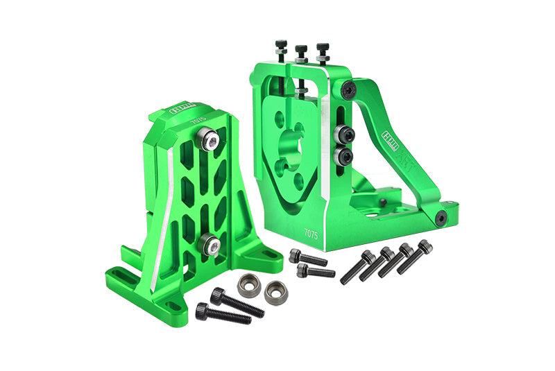 Aluminum 7075-T6 Quick Release Motor Base + Motor Fixing Mount for 1:5 Traxxas X Maxx 6S / X Maxx 8S / XRT 8S Monster Truck Upgrades - Green