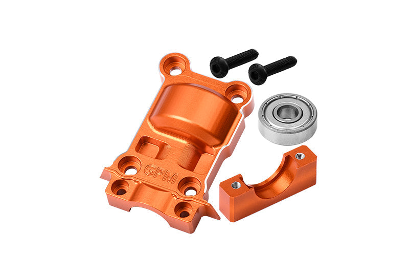 Aluminum 7075 Alloy Rear Lower Gear Cover For Traxxas 1:5 XRT 8S / X Maxx 6S / X Maxx 8S /  X Maxx Ultimate 8S / XRT Ultimate 8S Monster Truck Upgrades - Orange