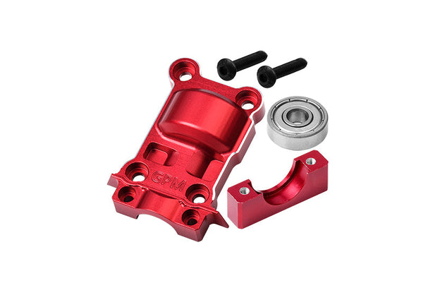 Aluminum 7075 Alloy Rear Lower Gear Cover For Traxxas 1:5 XRT 8S / X Maxx 6S / X Maxx 8S /  X Maxx Ultimate 8S / XRT Ultimate 8S Monster Truck Upgrades - Red