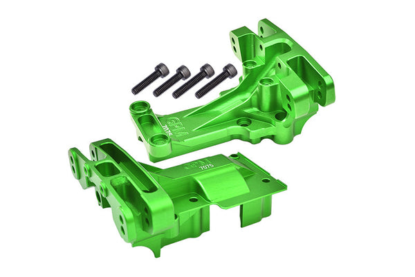 Aluminum 7075 Front and Rear Upper Bulkhead Set for 1:5 Traxxas X Maxx 8S 77086-4 / XRT 8S 78086-4 Monster Truck Upgrades - Green