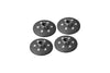 Axial Yeti XL Monster Buggy Aluminum Extra Size Locking Wheel Washer - 4 Pcs Set Gray Silver