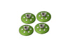 Axial Yeti XL Monster Buggy Aluminum Extra Size Locking Wheel Washer - 4 Pcs Set Green