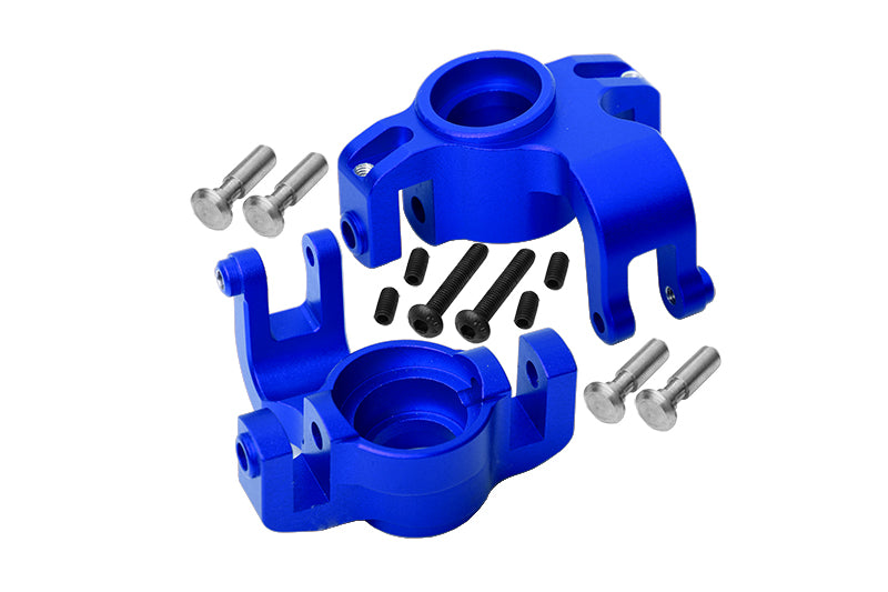 Axial Yeti XL Monster Buggy Aluminum Front Knuckle Arm - 1Pr Set Blue