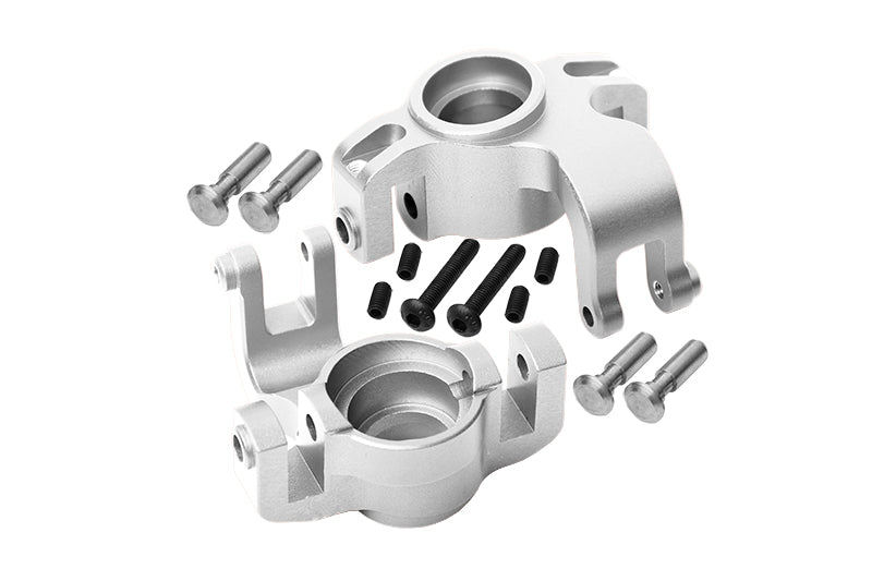 Axial Yeti XL Monster Buggy Aluminum Front Knuckle Arm - 1Pr Set Silver