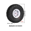 1.55 Beadlock Plastic Wheel Rim Tires for RC Crawler Car Axial AX90069 D90 TF2 Tamiya CC01 LC70 MST JIMNY - 4Pc Set White