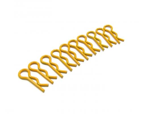 Small Flu Body Clips Set - 10Pcs Yellow